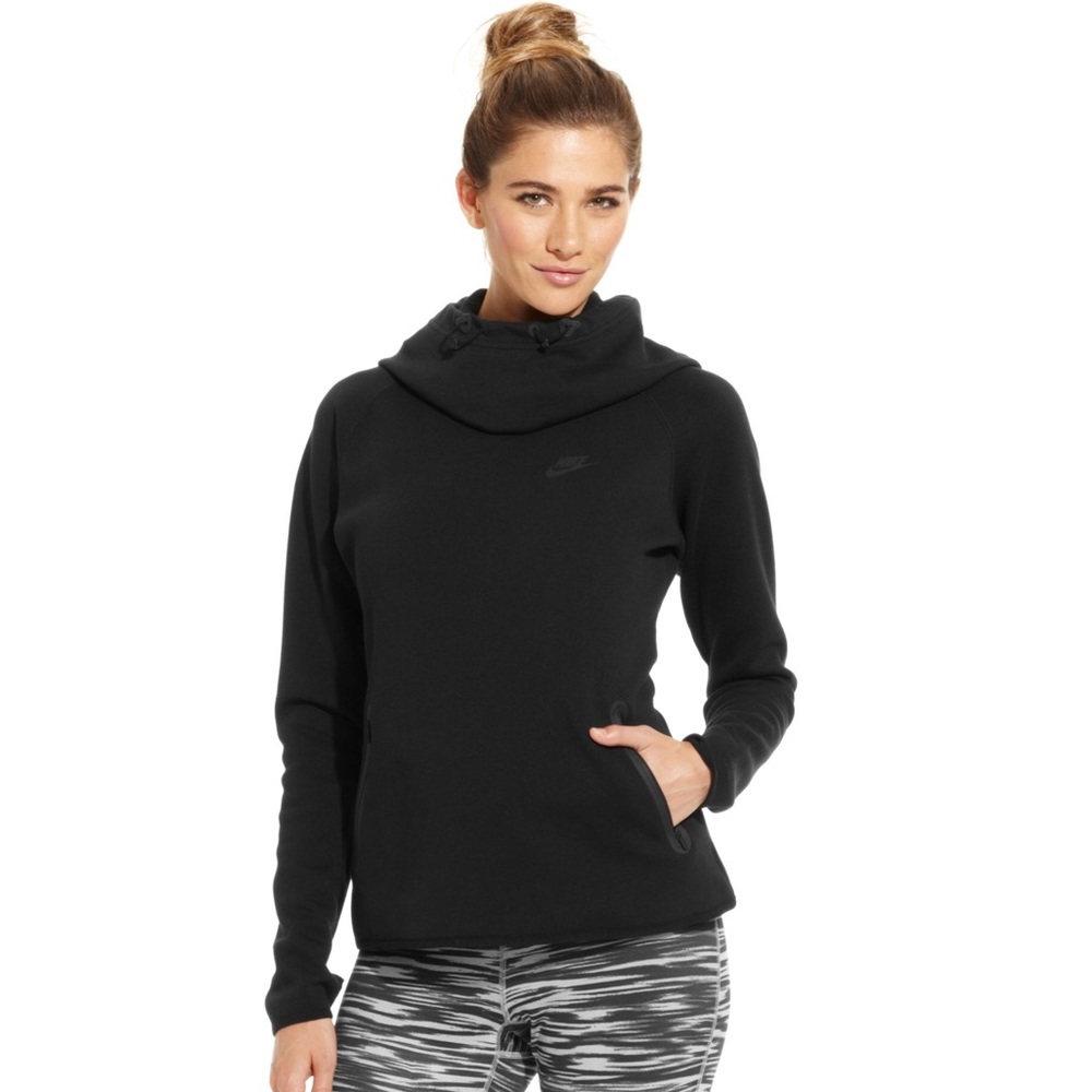 Nike TechFit Black Turtleneck Sweatshirt